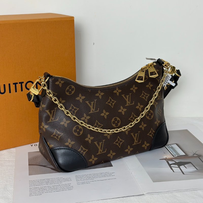 LOUIS VUITTON Boulogne牛角包 - PM黑-2