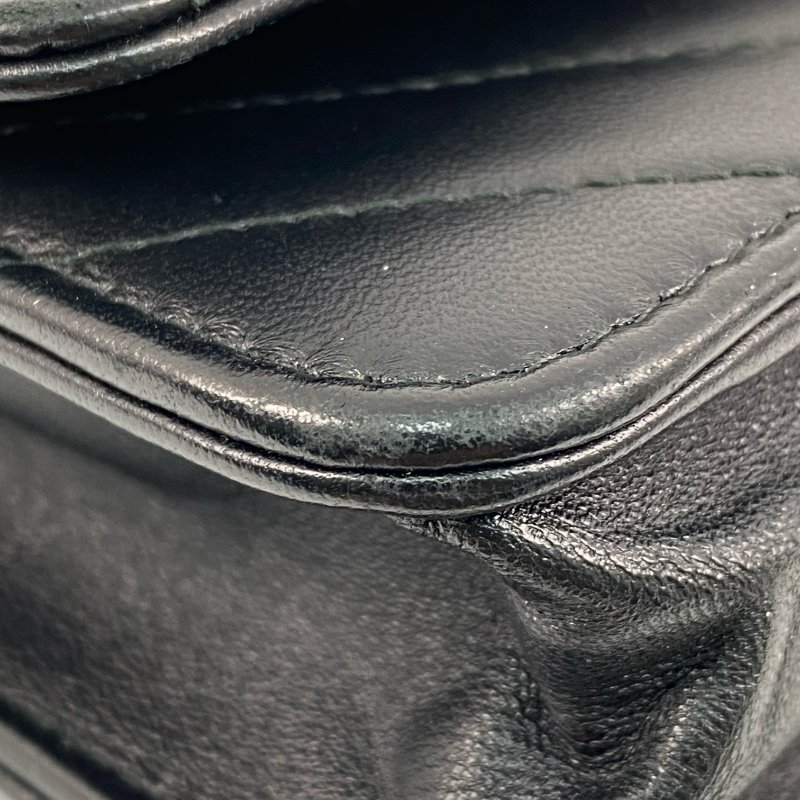 △ Chanel 香奈兒 19CM Black Lambskin Gold Tone Metal V-Stitch Trendy CC Wallet On Chain No.25 A80982 黑色小羊皮金色金屬鎖鏈銀包No.25 - 267000499-7