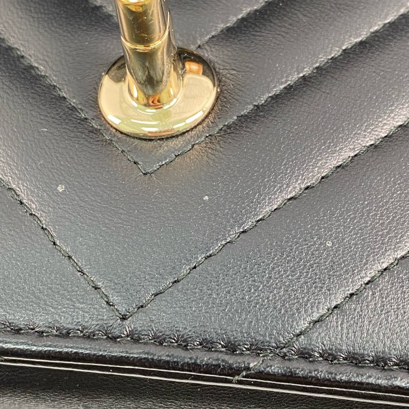 △ Chanel 香奈兒 19CM Black Lambskin Gold Tone Metal V-Stitch Trendy CC Wallet On Chain No.25 A80982 黑色小羊皮金色金屬鎖鏈銀包No.25 - 267000499-12