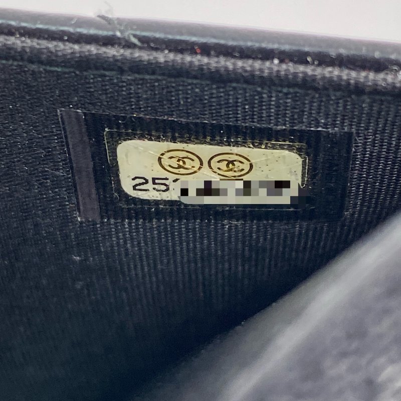 △ Chanel 香奈兒 19CM Black Lambskin Gold Tone Metal V-Stitch Trendy CC Wallet On Chain No.25 A80982 黑色小羊皮金色金屬鎖鏈銀包No.25 - 267000499-20