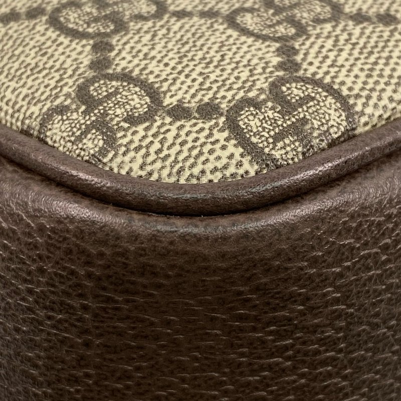 △ Gucci 古馳 Brown Coated Canvas Ophidia GG Supreme Crossbody Bag 722117 啡色塗層帆布GG花紋斜背袋 - 267000359-9