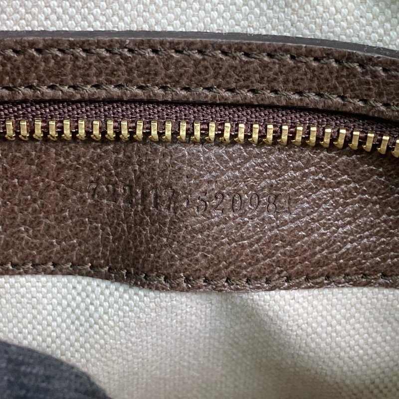 △ Gucci 古馳 Brown Coated Canvas Ophidia GG Supreme Crossbody Bag 722117 啡色塗層帆布GG花紋斜背袋 - 267000359-14
