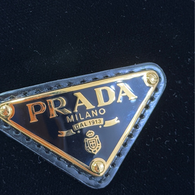Prada 黑色絲絨漁夫帽-4