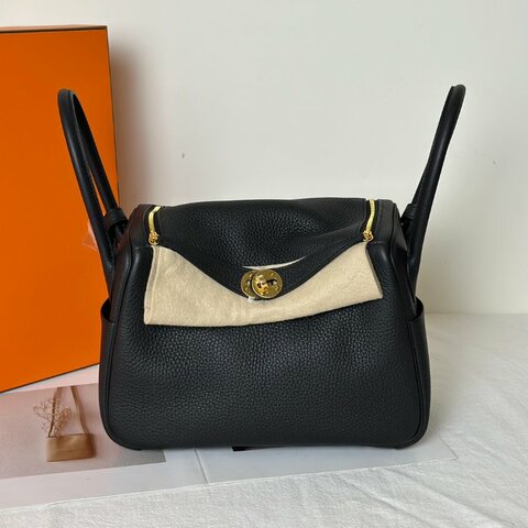 HERMES Lindy 26 - 黑金 K