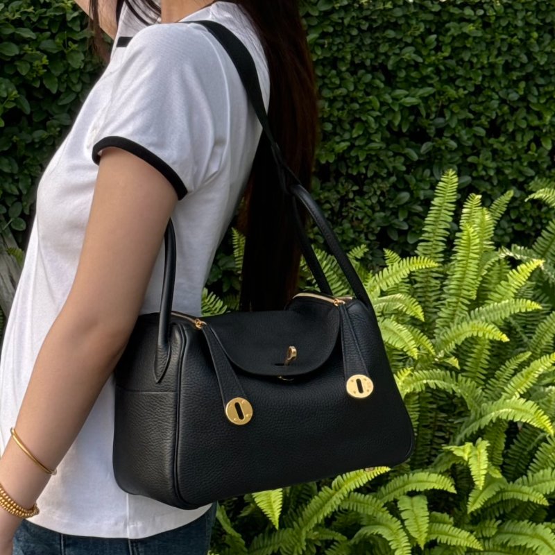 HERMES Lindy 26 - 黑金 K-10