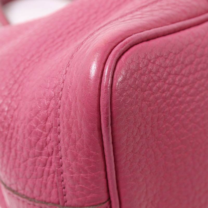 HERMES Negonda皮革Garden Party TPM銀扣手挽袋Tosco-9