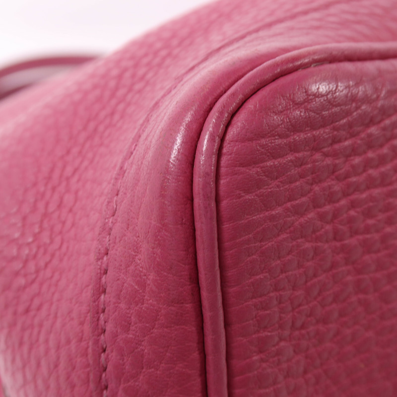 HERMES Negonda皮革Garden Party TPM銀扣手挽袋Tosco-11