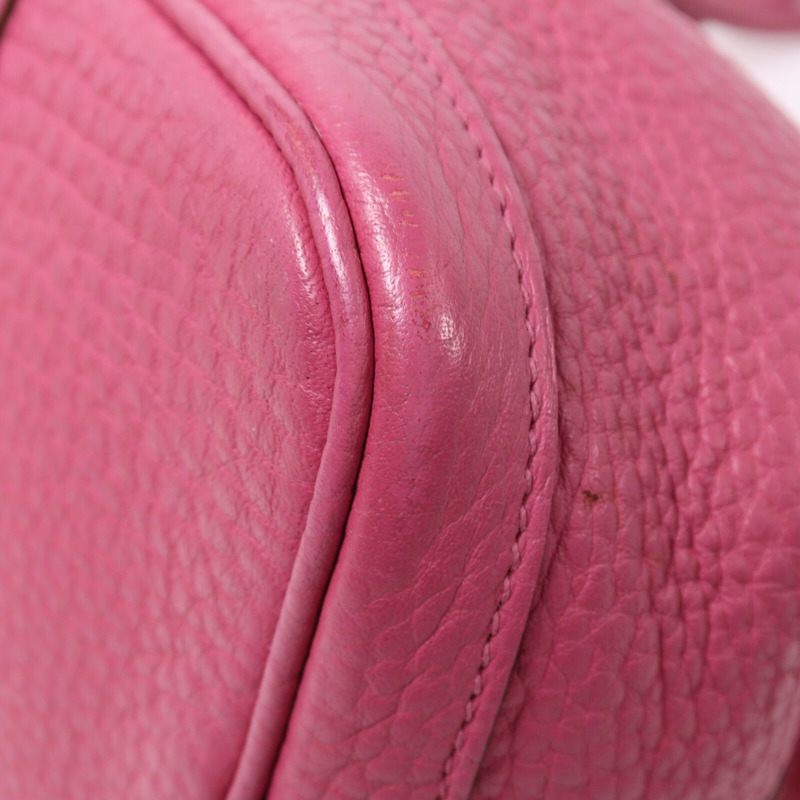 HERMES Negonda皮革Garden Party TPM銀扣手挽袋Tosco-12