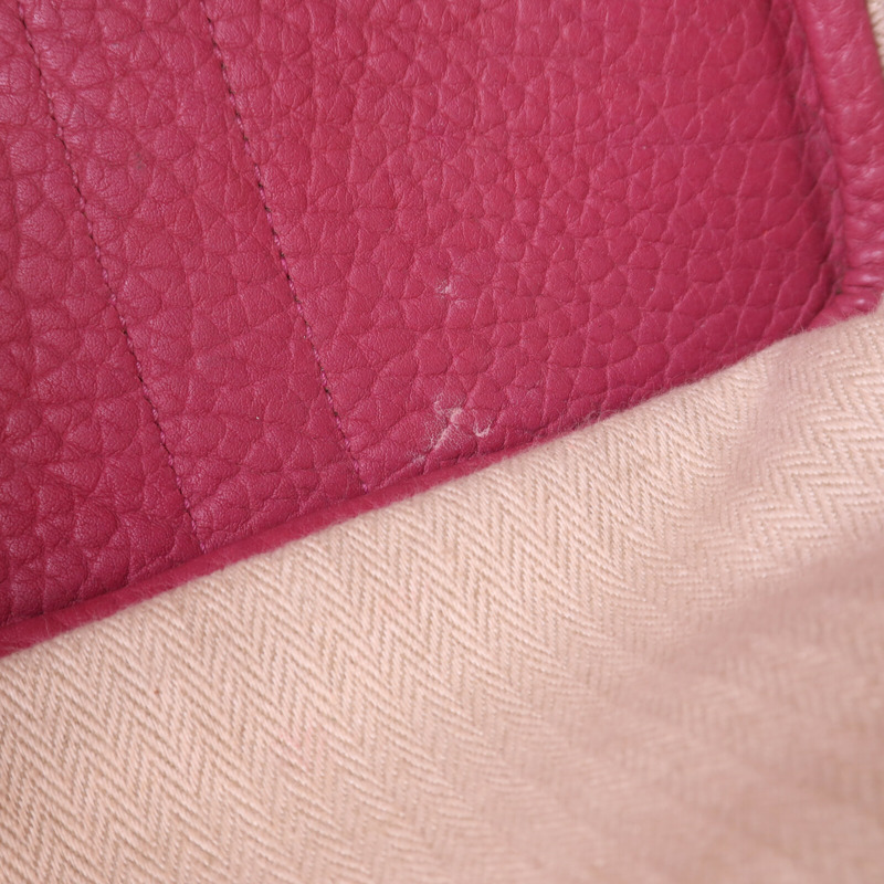HERMES Negonda皮革Garden Party TPM銀扣手挽袋Tosco-13