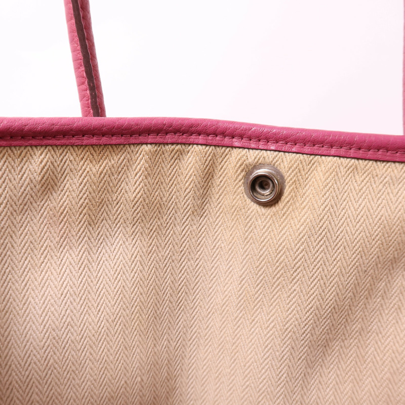 HERMES Negonda皮革Garden Party TPM銀扣手挽袋Tosco-15