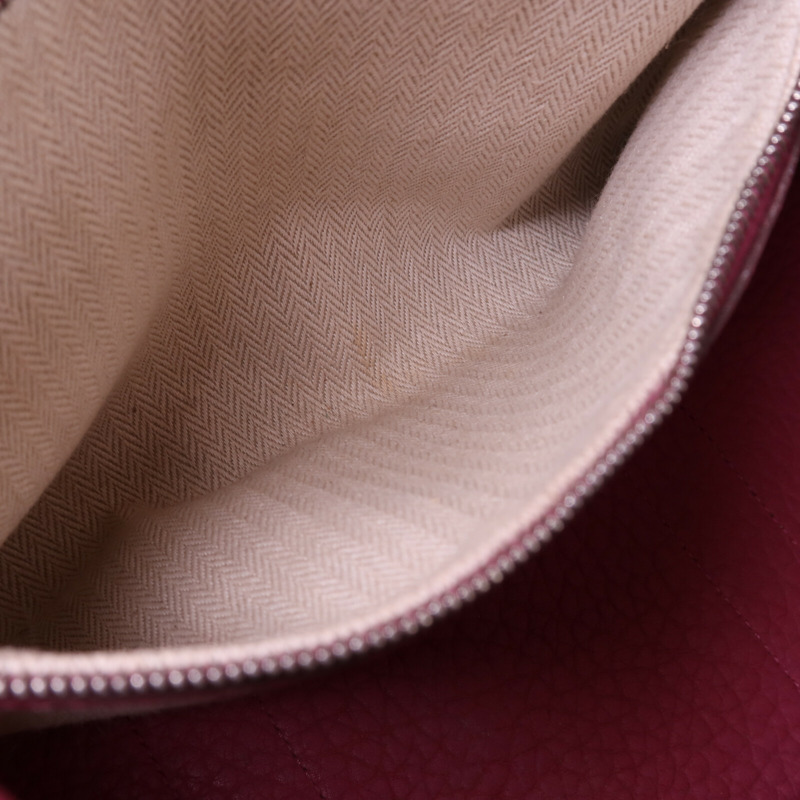 HERMES Negonda皮革Garden Party TPM銀扣手挽袋Tosco-16