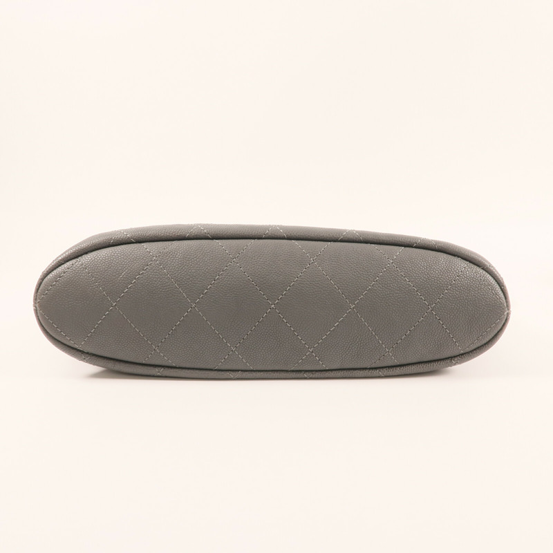 CHANEL 牛皮皮革Shoulder Bag銀扣手挽肩背兩用袋-6