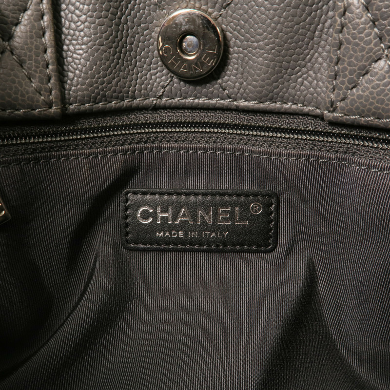 CHANEL 牛皮皮革Shoulder Bag銀扣手挽肩背兩用袋-14