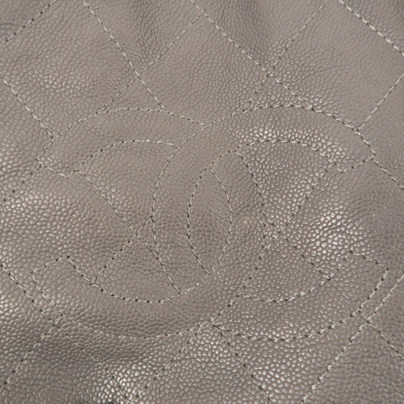 CHANEL 牛皮皮革Shoulder Bag銀扣手挽肩背兩用袋-15