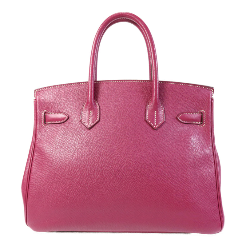 HERMES Epsom皮革Birkin 30銀扣手挽袋Tosca/Rose Tyrien-1