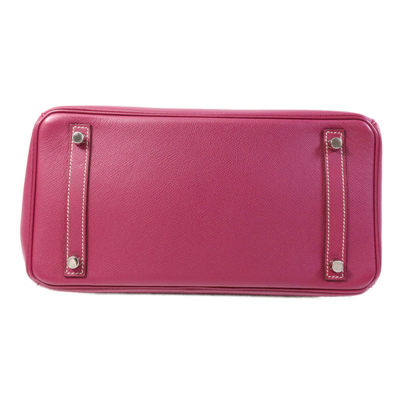 HERMES Epsom皮革Birkin 30銀扣手挽袋Tosca/Rose Tyrien-3