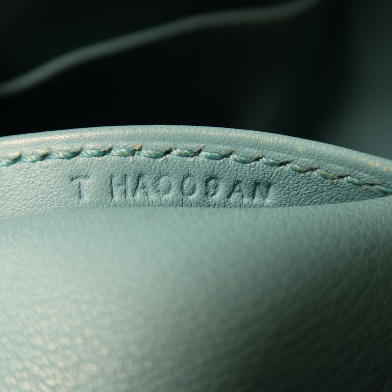 HERMES Swift皮革Tool Box 20銀扣手挽肩背兩用袋Bleu Atoll-6