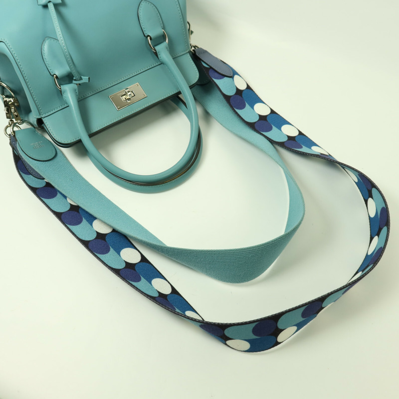 HERMES Swift皮革Tool Box 20銀扣手挽肩背兩用袋Bleu Atoll-8