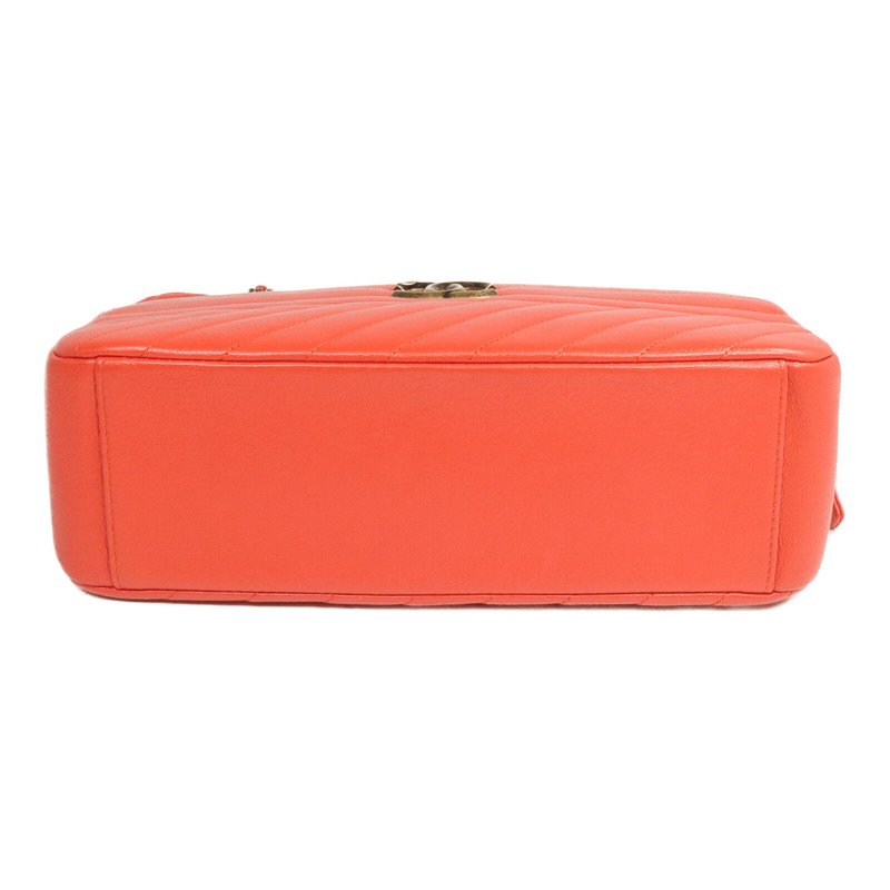 CHANEL 牛皮皮革Camera Bag金扣鏈帶肩背袋-3