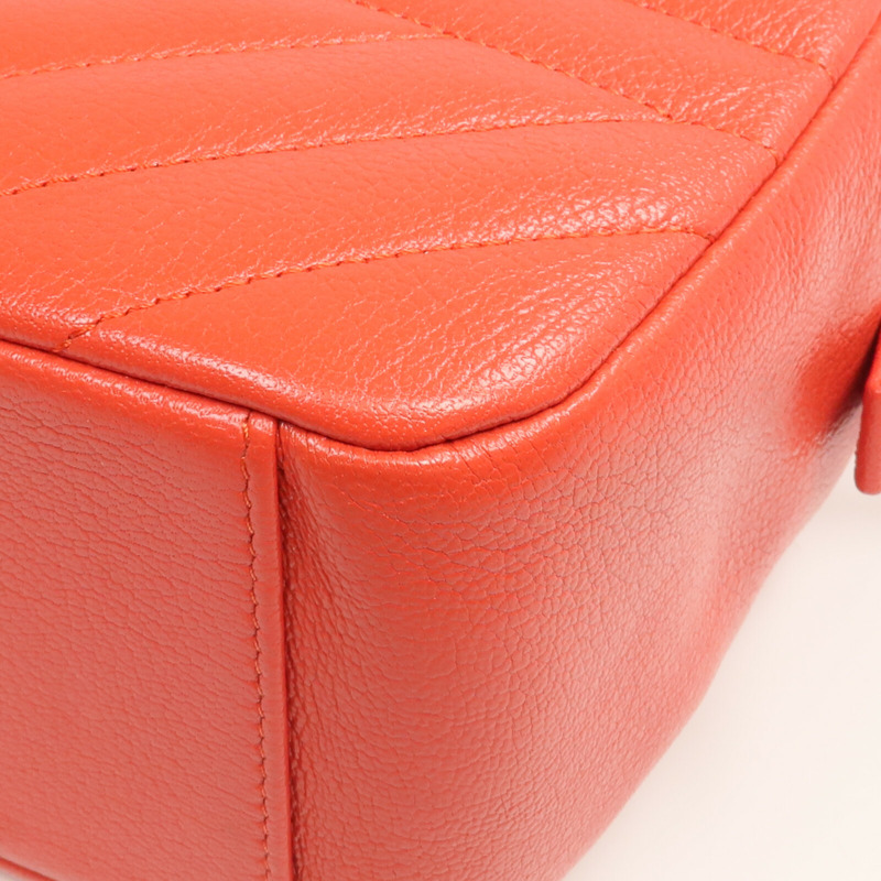 CHANEL 牛皮皮革Camera Bag金扣鏈帶肩背袋-5