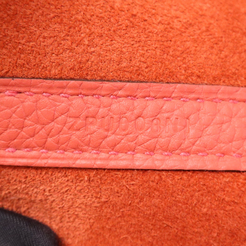 HERMES Clemence皮革Picotin MM銀扣手挽袋Rose Texas-7
