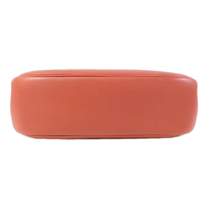 HERMES Evercolour皮革Berline 28銀扣肩背袋Sanguine-3