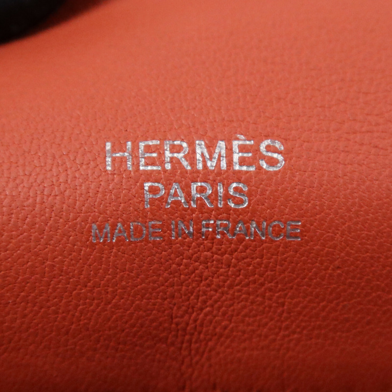 HERMES Evercolour皮革Berline 28銀扣肩背袋Sanguine-5