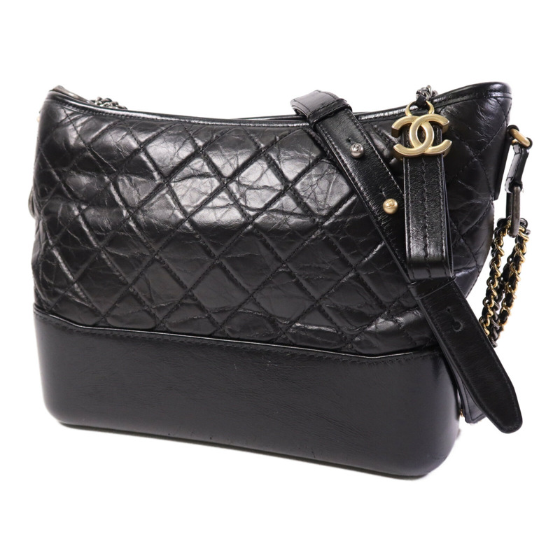 CHANEL 羊皮皮革Gabrirlle Large鏈帶肩背袋-2