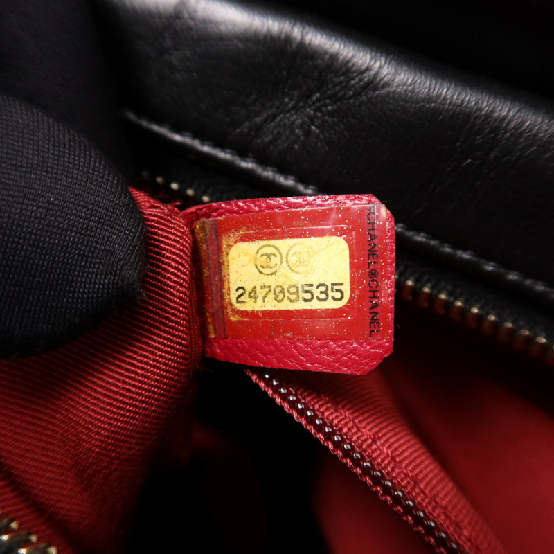 CHANEL 羊皮皮革Gabrirlle Large鏈帶肩背袋-7