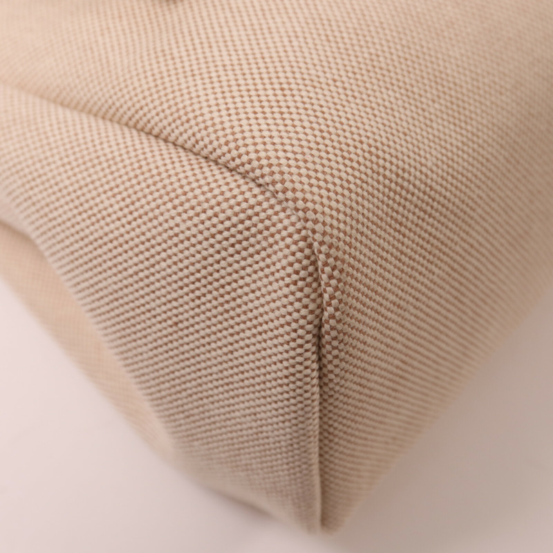 HERMES 帆布Herbag PM銀扣手挽肩背兩用袋Beige-13