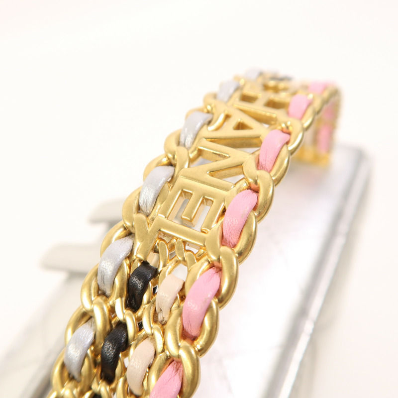 CHANEL 牛皮皮革Vanity Case金扣鏈帶手挽肩背兩用袋-14