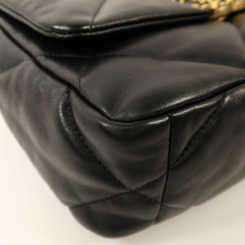 CHANEL 羊皮皮革C19 Small鏈帶肩背袋-9