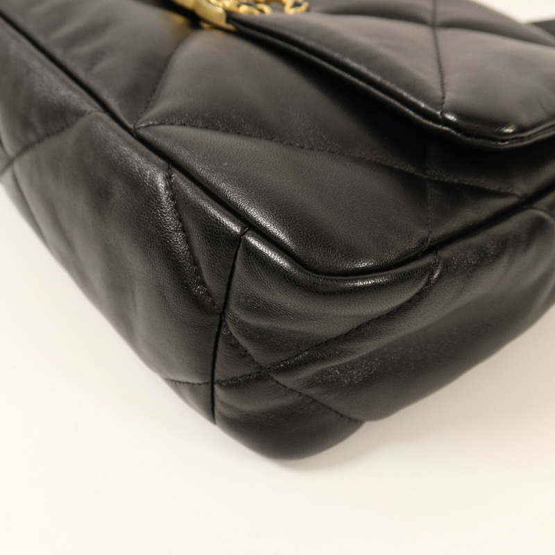 CHANEL 羊皮皮革C19 Small鏈帶肩背袋-10