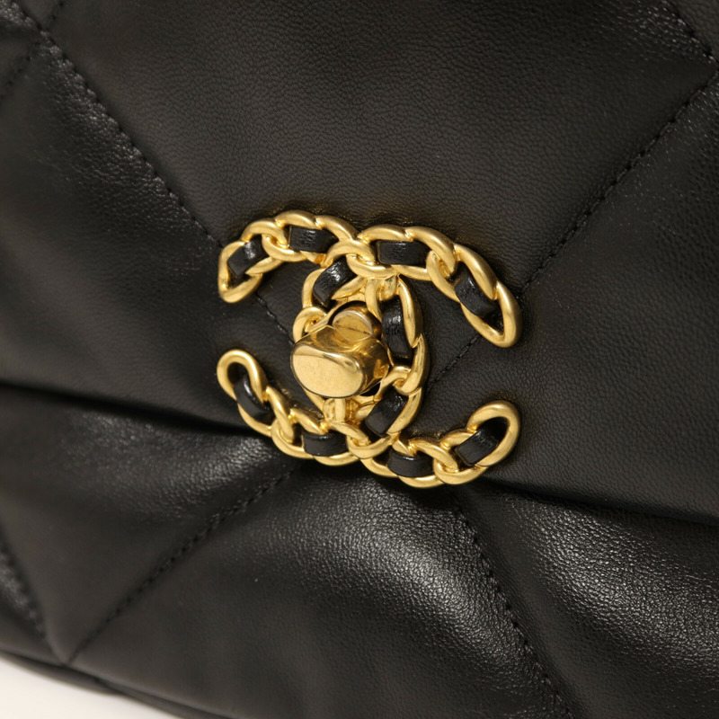 CHANEL 羊皮皮革C19 Small鏈帶肩背袋-13