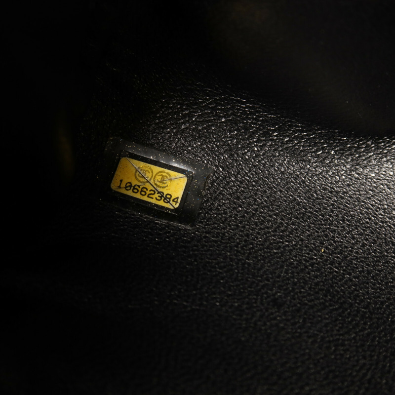 CHANEL 羊皮皮革Boston Bag銀扣鏈帶手挽袋-6