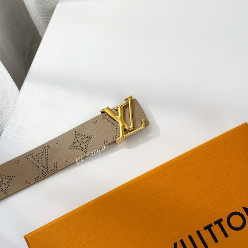 Y1978-LV Iconic Belt Mahina米色皮帶-0