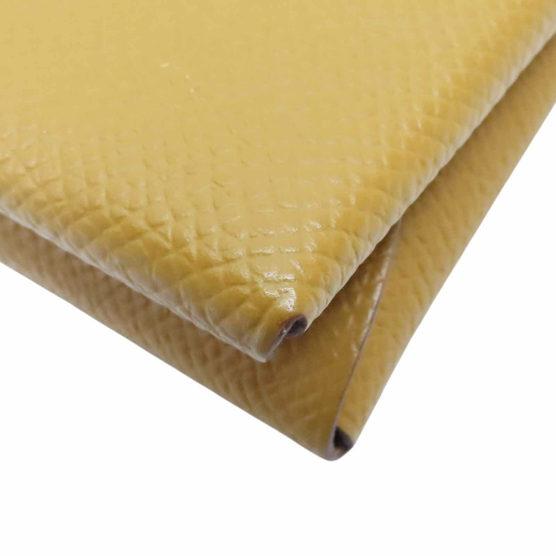 芝麻色 Epsom牛皮 Calvi Duo 卡夾 名片夾 B刻【HERMES 愛馬仕】-9