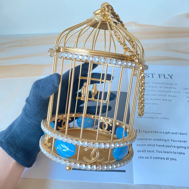 CHANEL Métiers d’art工坊系列 20Pre-Fall秋冬高定金絲雀鳥籠晚宴包-7