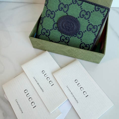全新✨Gucci 對折短夾 對開短夾 錢包