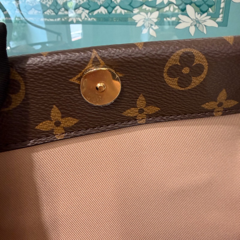 LV 原花Cluny Mini金釦下蓋手提肩斜背包M46055-6