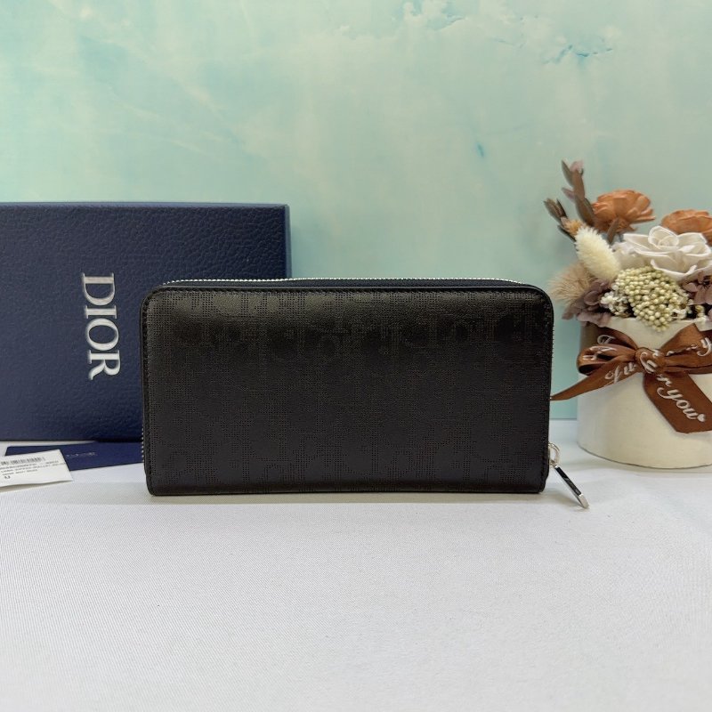 DIOR Oblique Galaxy 緹花拉鍊長夾-1