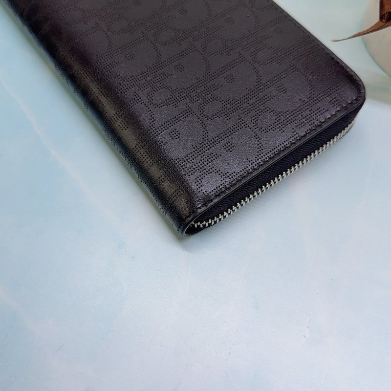 DIOR Oblique Galaxy 緹花拉鍊長夾-6