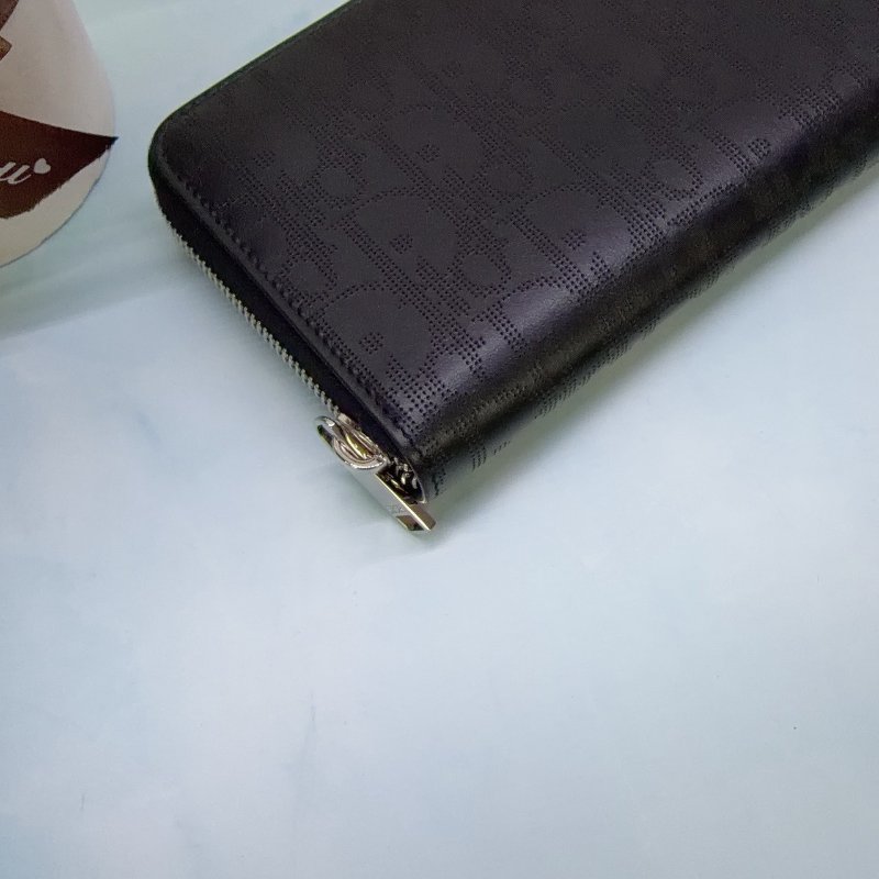 DIOR Oblique Galaxy 緹花拉鍊長夾-7