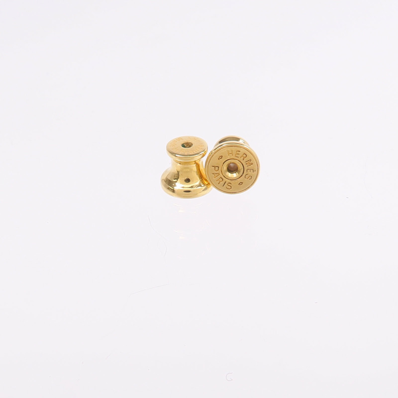 HERMES 金屬Mini Pop H耳環Noir-4