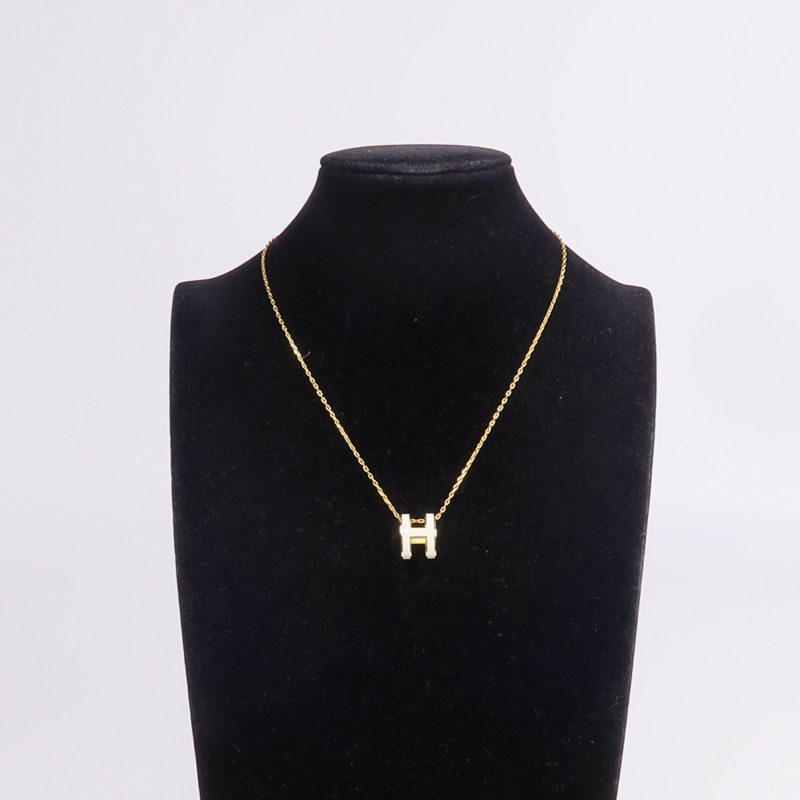 HERMES 金屬Pop H Necklace項鍊-9