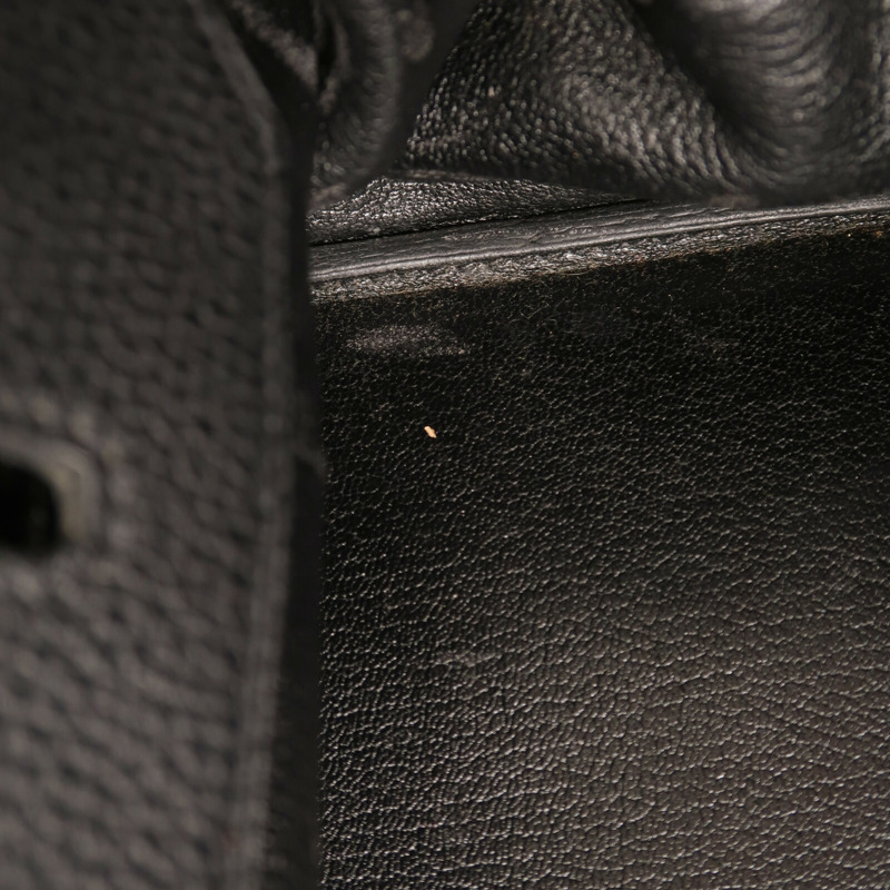 HERMES Togo皮革Shoulder Birkin銀扣肩背袋Noir-15