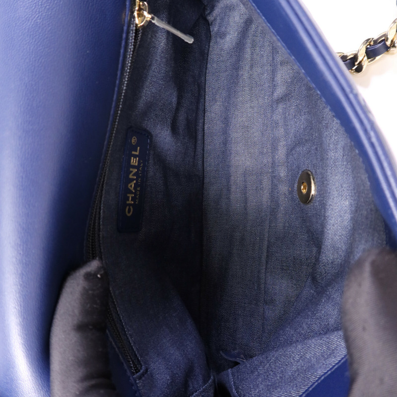 CHANEL 羊皮皮革Chain Shoulder Bag鏈帶手挽肩背兩用袋-4