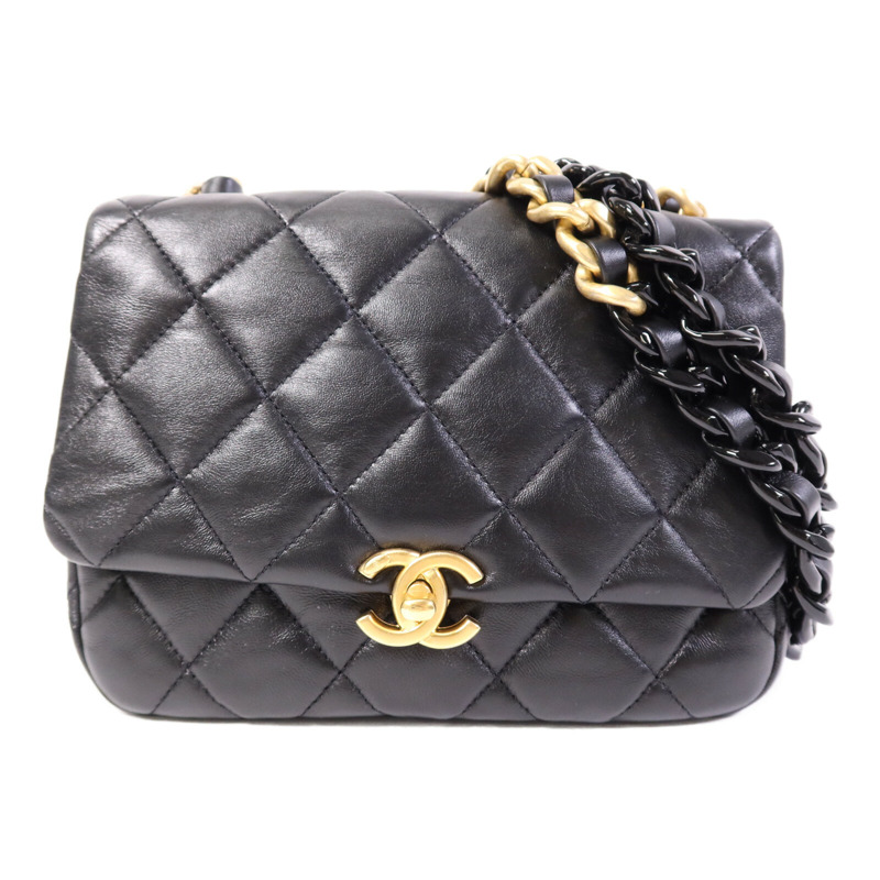 CHANEL 羊皮皮革Chain Shoulder Bag鏈帶肩背袋-0