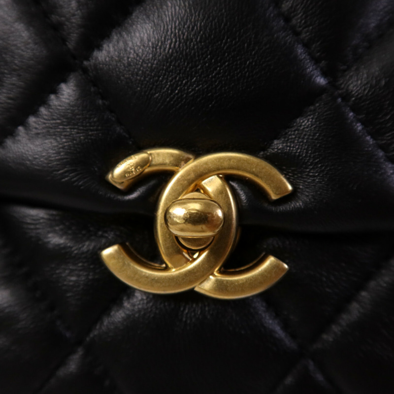 CHANEL 羊皮皮革Chain Shoulder Bag鏈帶肩背袋-6