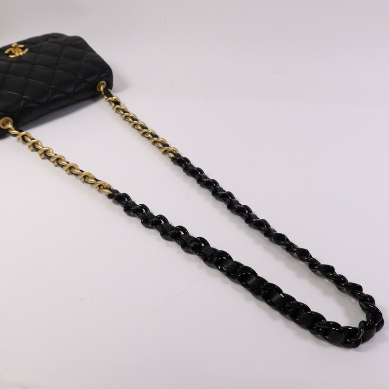 CHANEL 羊皮皮革Chain Shoulder Bag鏈帶肩背袋-8